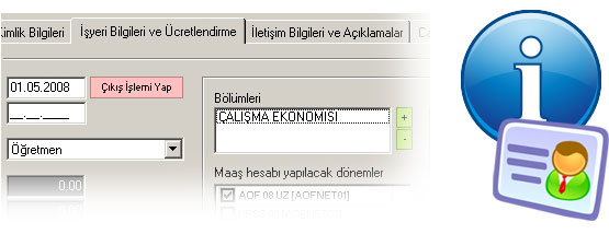 Personel bilgi ve cari hesap takibiniz de kontrol altnda